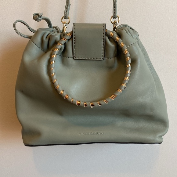 Vince Camuto blue/grey bucket purse - Picture 4 of 4